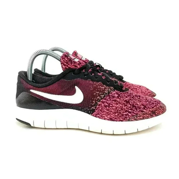 Nike Flex Contact GS - Pink Oreo Running Shoes - 7.5 - Picture 4 of 9